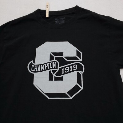 Champion 1919 Casual Graphic Short Sleeve T Shirt Adult Mens