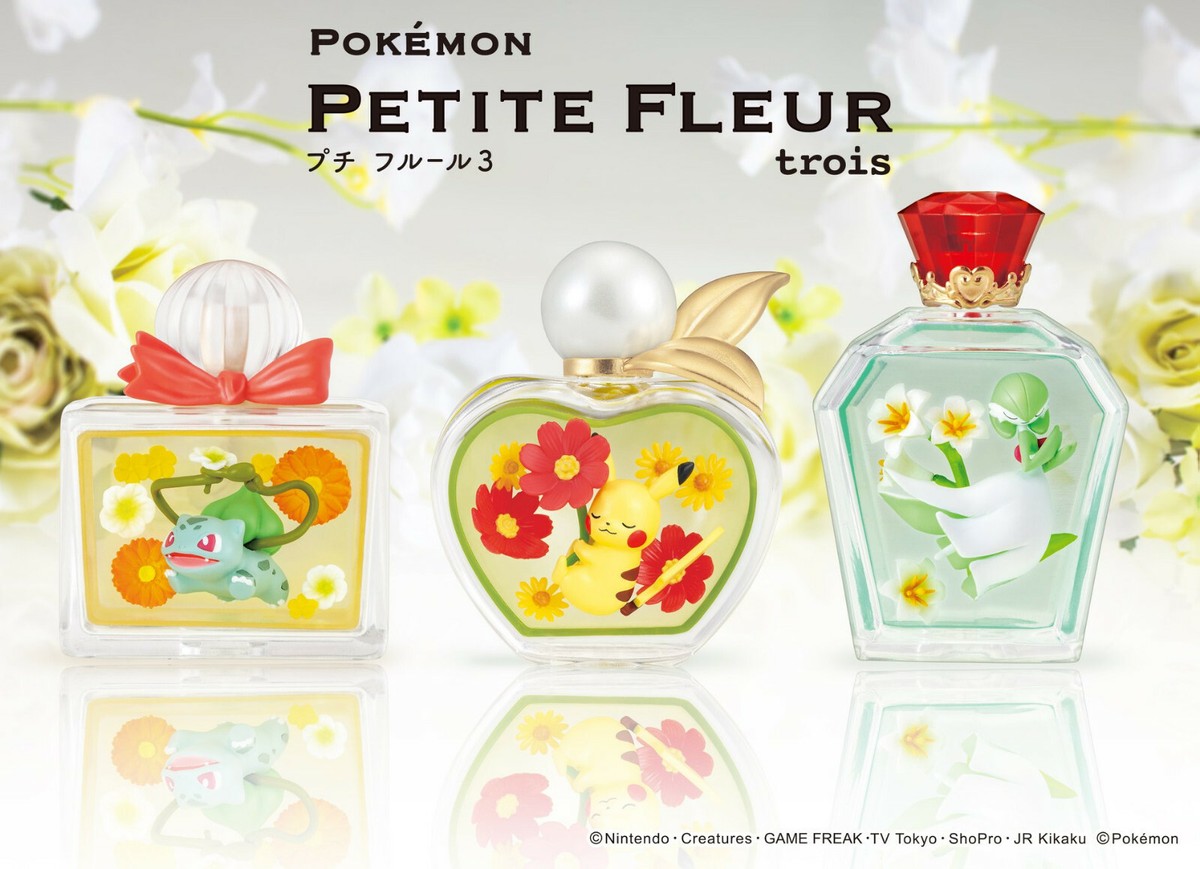 RE-MENT Pokemon Petite Fleur Trois Flowers Bottle Mini Figure Toy
