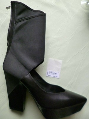JIL SANDER Original Damenschuhe Stiefeletten Gr.40,5 schwarz Leder Neu!