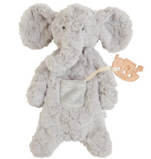 Mud Pie Baby Boy Noah's Ark Elephant Plush Cuddler Toy 15" x 8 1/2" NEW