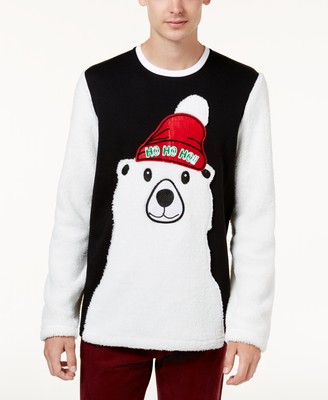American Rag Mens Polar Bear Fleece Bright White 2XL