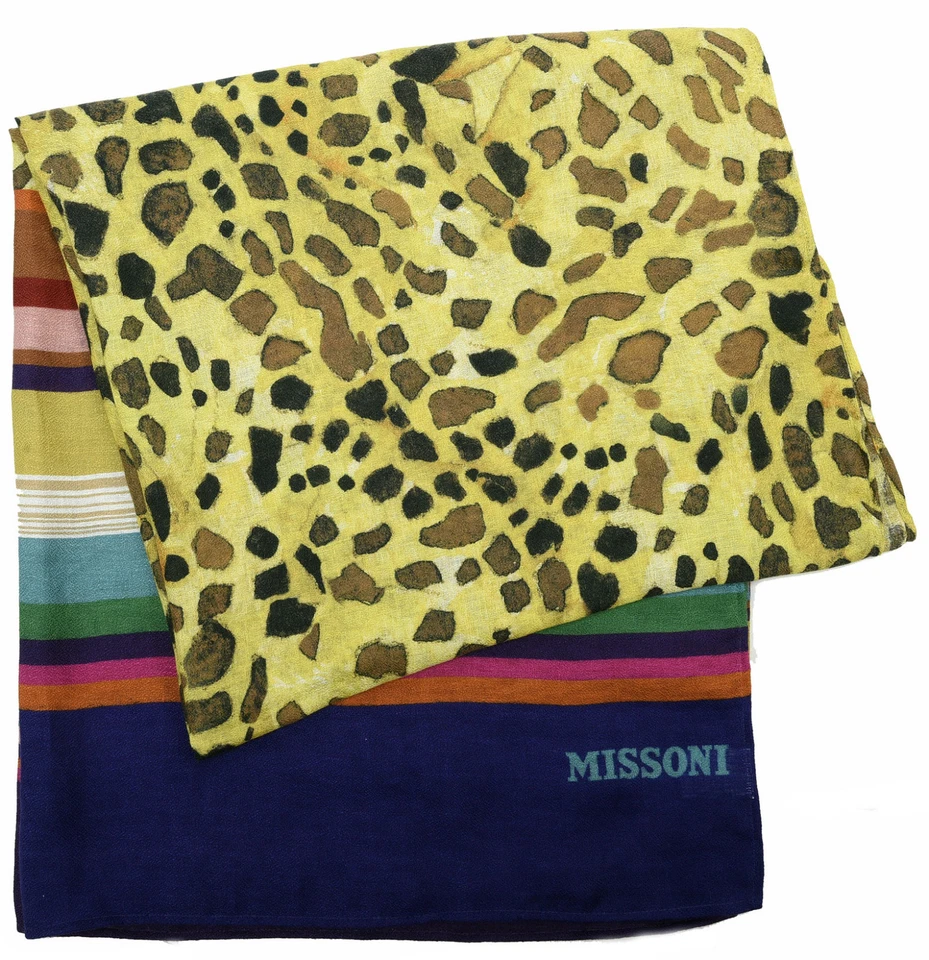 MISSONI HOME 100% LINO TOALLA PLAYA CHAL SEMI TRANSPARENTE 40x70" TINKA 100 Foto 3 de 4