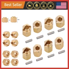 Brass Wheel Hex Hub Extenders 5mm/6mm for 1/18 RC Crawler Car TRX4M Upgrade