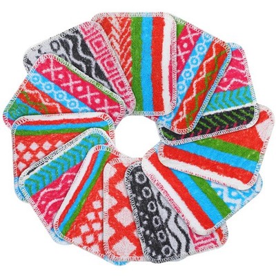 12 Pack Non-Scratching Dish Scrubber Kitchen Reusable European Scouring Pads ...