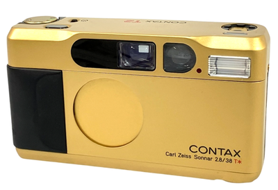 ■ 美品 ■ CONTAX T2 Sonner 38mm F2.8 T* TESTED!ALL WORKS* CONTAX T2 GOLD POINT & SHOOT FILM CAMERA