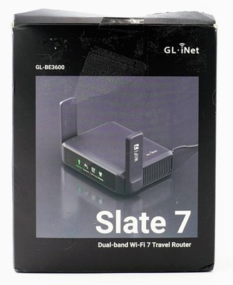 GL.iNet GL-BE3600 Slate 7 Portable Travel Wireless Router Pocket Wi-Fi ...