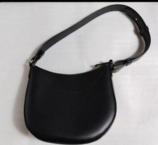 UNIQLO Leather Touch One Handle Bag Black Shoulder Bag