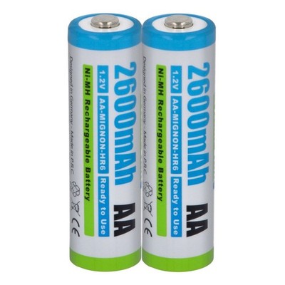 Akku für Casio QV-R40 QV-R51 QV-R41 Exilim EX-Z10 EX-Z110 - 2600mAh - 2er Pack