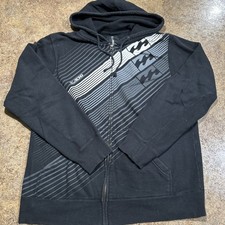 VTG Y2K Billabong Full Zip Hoodie Size XL Black Surf Skate