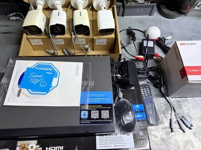 ANNKE Überwachungskamera Set 5 Kameras NVR 1TB Dome Kamera Zoom Koaxkabel