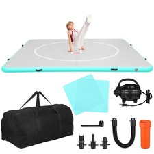 10x10FT Inflatable Play Mat Kid Gymnastics Yoga Training Fast Pump  Carry Bag