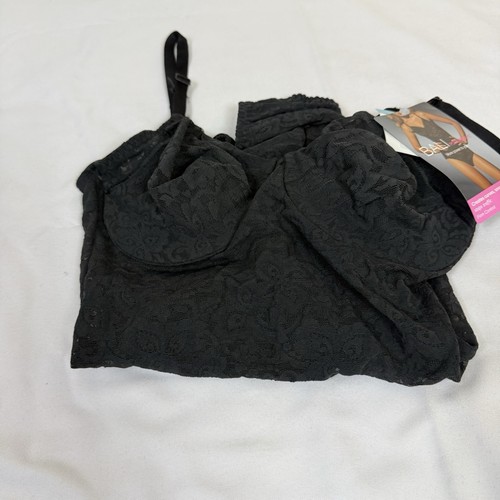 Bali Lace 'n Smooth 36C Body Briefer Shapewear Firm Tummy Control 8L10 Black - Picture 10 of 10