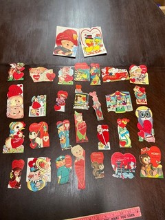 Vintage Valentine Day Cards Anthropomorphic & Animals Foldout Standup Mix Lot