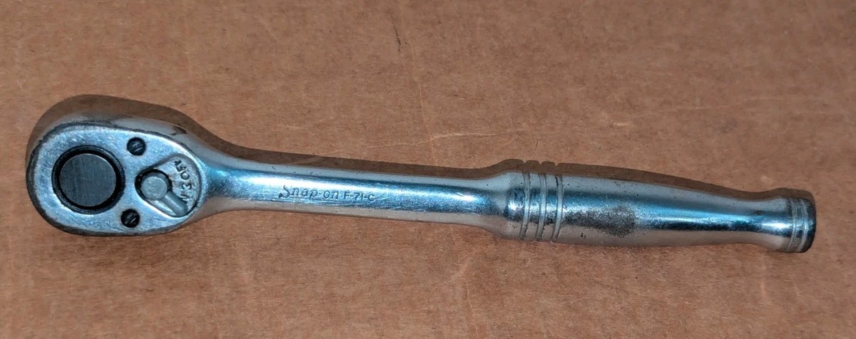 Snap-on F-71-C 7.5” Long 3/8” Drive Ratcheting Wrench | eBay