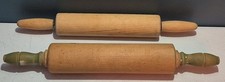Lot of 2 Vintage Farmhouse Wooden Rolling Pins - 2 Designs