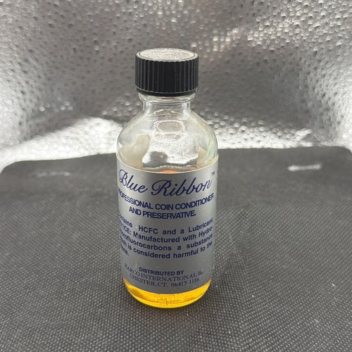 Harco Blue Ribbon Professional Coin Conditioner 2 OZ. (bottle approx. 3/4 full)