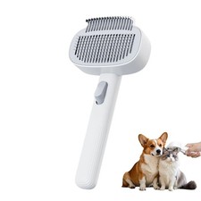 2in1 Cleaning Slicker Brush for Dogs, Pet Hair Removal Comb, Pet Brush for Home