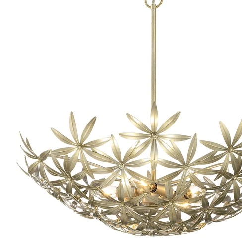 Minka Lavery 2146 Flower Child 4 Light 21"W Bowl Pendant - Ambry Gold - Picture 12 of 12