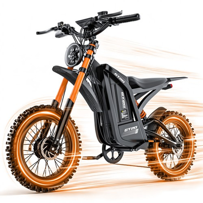 #ad 6000W Peak Electric Motorcycle 48V 30AH Off Road E Moutain Bike 40MPH for Adults $1147.99