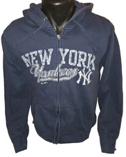 New York Yankees Vintage Majestic MLB Baseball Hoodie Navy Men's Medium