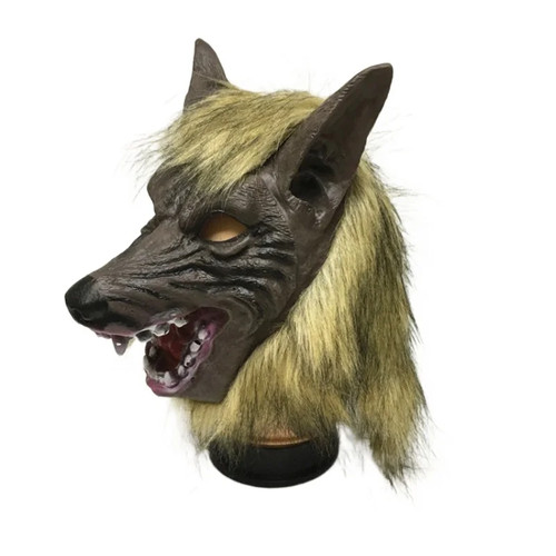 Adult Costume Party Mask Halloween Animal Headwear Costume Wolf Face Masks - Picture 3 of 7