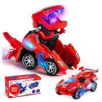 Dinosaurier Transform Auto Spielzeug Elektrisch Licht Musik 3D Led 20,3X1