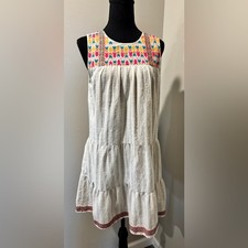 Savanna Jane Multicolor Embroidered dress size small |Cottagecore| Festival vibe