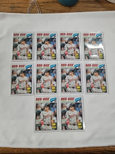 2026 Topps Heritage ROMAN ANTHONY Rookie LOT (x10) Cards - Red Sox RC #86