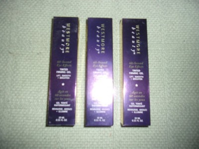 Set of 3 Westmore Beauty 60-Second Eye Effects Tinted Firming Gel 0.33 oz. New