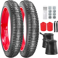 2 Pack 20X4.0 26X4.0 Inch Fat Bike Tires and Tubes Bicycle Tyres Replacement Tir