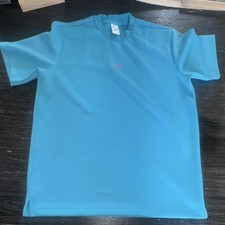 adidas Men  s LT Big  Tall Blue Breathable Polyester Knit Logo Tee