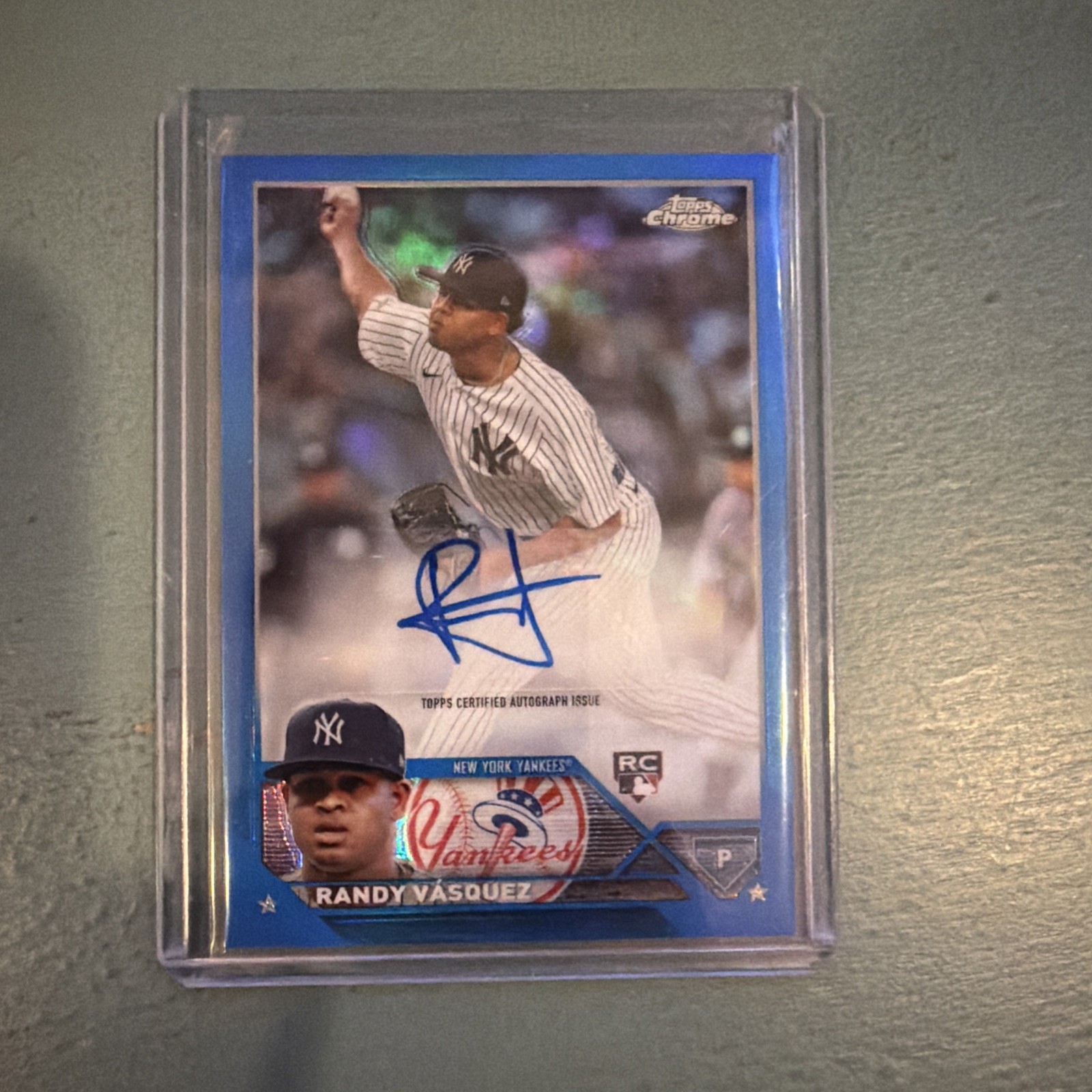 2023 Topps Chrome Update Series Randy Vasquez Auto Blue Refractor /150 #AC-RV