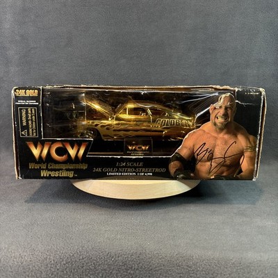 Goldberg 1998 WCW 24K Gold Nitro-Streetrod Racing Champions 1:24 Scale - Boxed