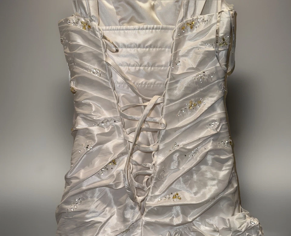 Vestido de novia Maggie Sottero alta costura imperial vestido talla 4 cuentas usado en excelente estado oro margarita Foto 4 de 4