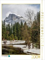 Calvendo Puzzle It's Winter In Yosemite Valley | 2000 Pieces, Finished Size 35.4