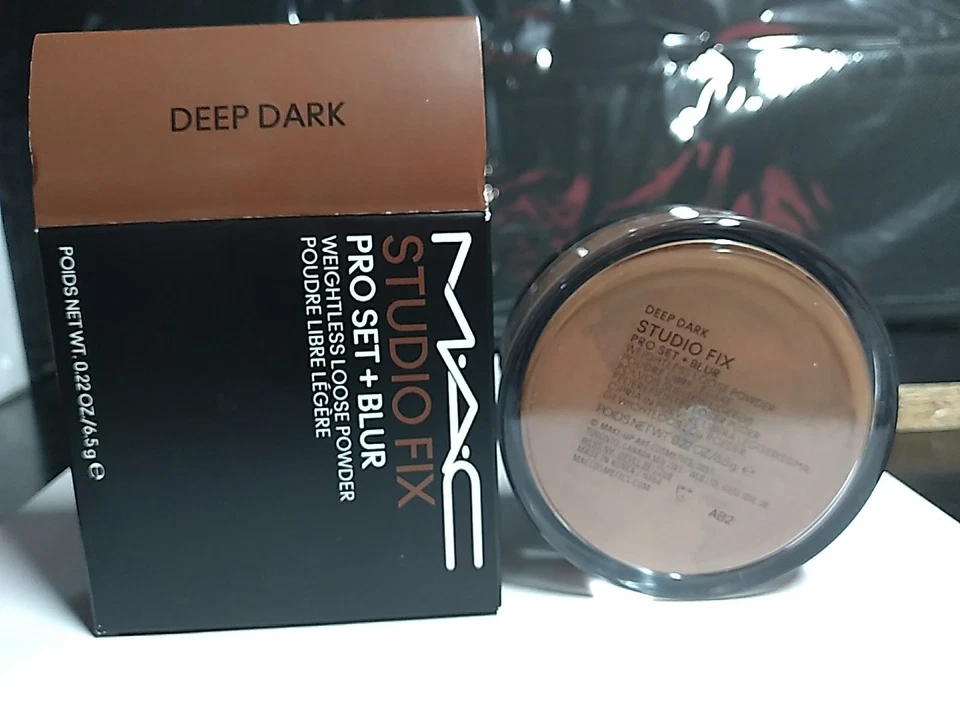 M.A.C Studio Fix Pro Set + Blur Weightless Loose Powder - Deep Dark 0.22 oz NIB - Image 3 of 4