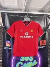 Vintage UMBRO Manchester United 2000-02 Home Football Soccer Jersey Kit