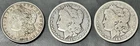 Lot Of 3 United States Better Date Morgan 90% Silver Dollars 78-79S-87O $1 Coins