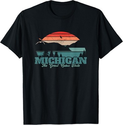 Michigan The Great Lakes State Proud Michigander T-Shirt
