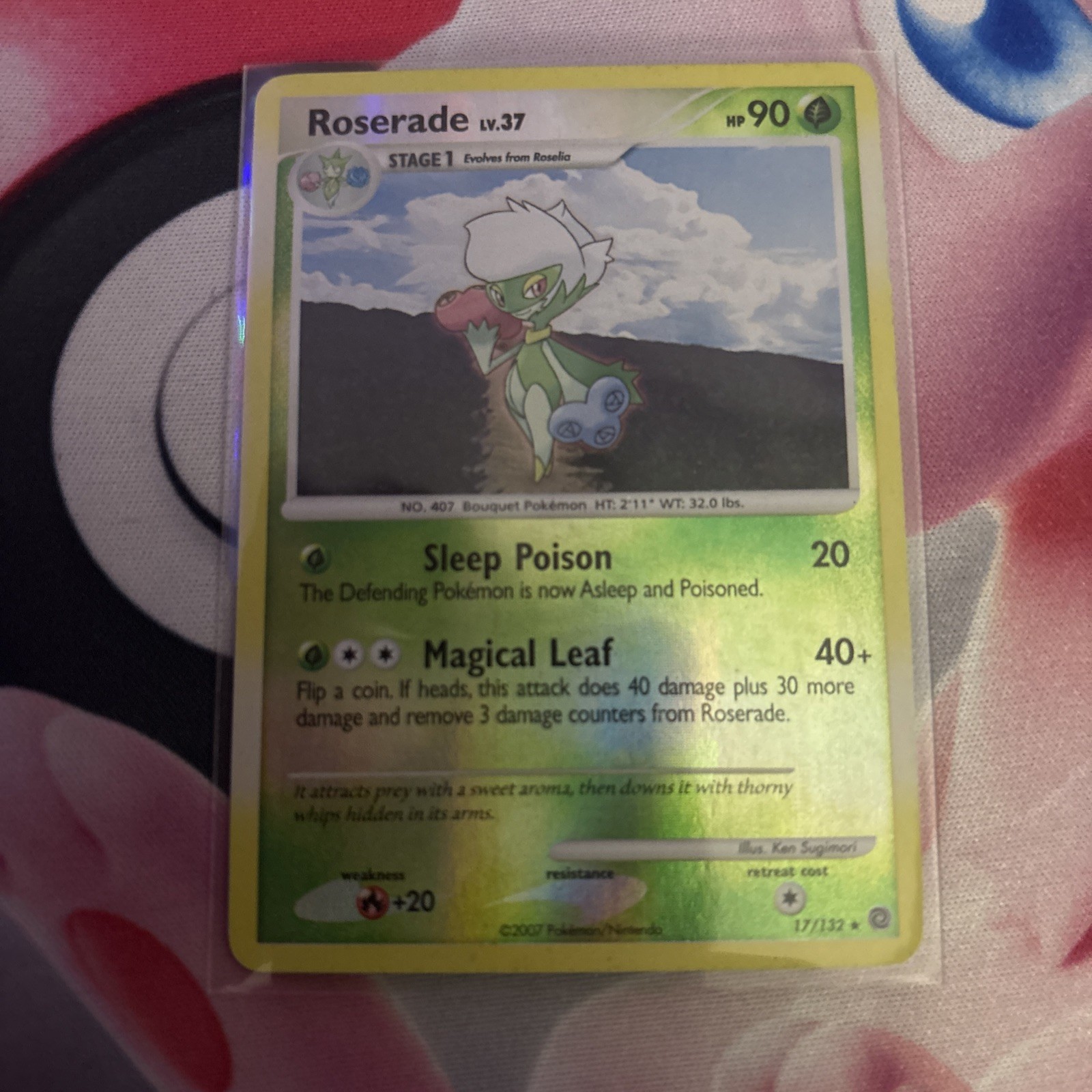 Pokemon Roserade Secret Wonders 17/132 Reverse Holo Rare LP Condition
