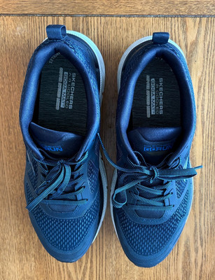  SKETCHERS Go Run Blue Men Sneakers Size 11.5 - copper infused lining - A cooled