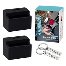 Morlike Silicone Seatbelt Secure Buckle Safety Cover Lock  Keep Children Saf...