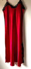 Oscar de la Renta Pink Label Sexy Red Black Lace Gown M