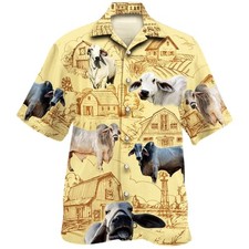 Brahman Cattle Farm Hawaiian Shirt