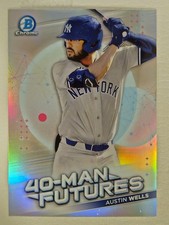 2021 Bowman Chrome - 40-Man Futures Austin Wells #FMF-22 (RC)