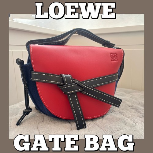 LOEWE Loewe Shoulder Bag Gate Bag Anagram Leather Wool