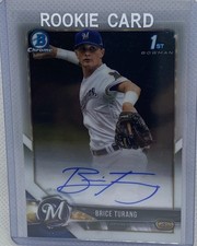 BRICE TURANG 2018 TOPPS 1ST BOWMAN CHROME PROSPECTS ON CARD AUTO #CDA-BT