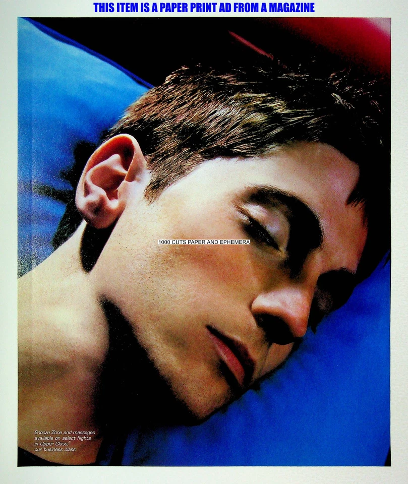 Anuncio de póster publicitario de revista impresa comercial Virgin Atlantic Airlines 2001 Foto 2 de 4