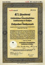 Erbl&auml;ndischer Ritterschaftl. Creditverein Sachsen 4 1/2% Pfbr., 1940 (100 RM)