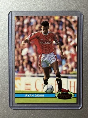 Ryan Giggs Manchester United Topps Stadium Club Soccer 1992 ROOKIE CARD - Image 1 of 4